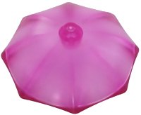 LEGO onderdeel Minifigure, Utensil Umbrella Top with No Bottom Flaps, 6 x 6 with Top Stud 4094