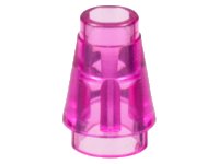 LEGO part Cone 1 x 1 with Top Groove 4589b