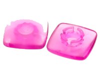 LEGO part Clikits, Icon Square 2 x 2 Small with Pin, Polished (Transparent Colors Only) 46288