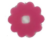 LEGO part Clikits, Icon Accent Rubber Flower 10 Petals 4 1/8 x 4 1/8 46469