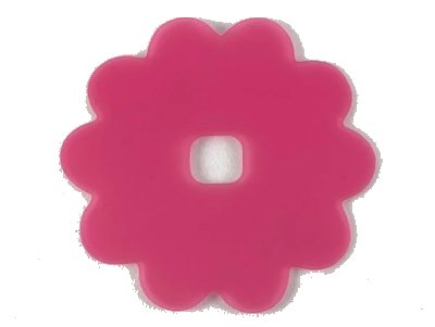 LEGO part Clikits, Icon Accent Rubber Flower 10 Petals 5 3/8 x 5 3/8 (46470)