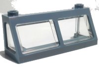 LEGO part Windscreen 2 x 6 x 2 Train with Trans-Clear Glass (13756 / 13760) 13760c01