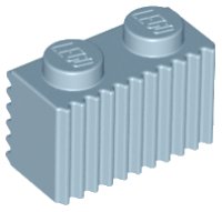 LEGO part Brick Special 1 x 2 with Grille 2877