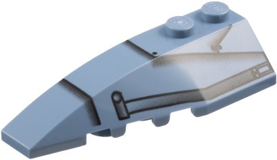 LEGO part Wedge 6 x 2 Left with SW Speeder Pattern (41748pb003)