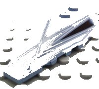 LEGO part Wedge 6 x 2 Left with Alpha Team Arctic Pattern 41748pb016