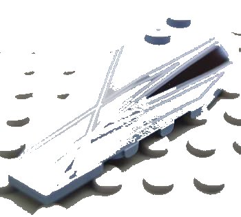 LEGO part Wedge 6 x 2 Left with Alpha Team Arctic Pattern (41748pb016)