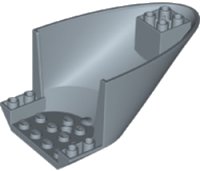 LEGO onderdeel Aircraft Fuselage Aft Section Curved Bottom 6 x 10 87616