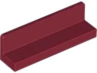 Pannello 1 x 4 x 1 in rosso scuro, numero pezzo LEGO 30413