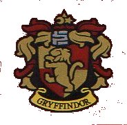 LEGO part Tile 2 x 2 with HP 'GRYFFINDOR' House Crest Pattern 3068pb1261