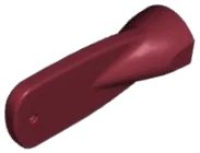 Minifigure, Utensil Oar / Paddle Head in dark red, LEGO part number 31990