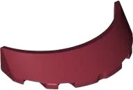Parabrezza 3 x 6 x 1 Curvo in rosso scuro, numero pezzo LEGO 62360