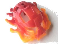 LEGO onderdeel Bionicle Mask Raanu with Marbled Trans-Orange Pattern 64320pb01