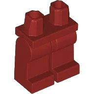 Hips  and Legs Plain in dunkelrot, LEGO Teilenummer 970c00