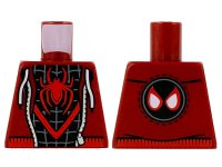 LEGO part Torso Jacket and Spider-Man Costume Red Spider Pattern (Miles Morales) 973pb4191