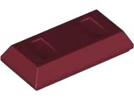 Minifigure, Utensil Ingot / Bar in dark red, LEGO part number 99563