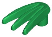 LEGO part Minifigura, Arma Garra Afilada, Extendida 10187