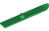 Minifigura, Attrezzo Sci 6L (48mm Lungo) in verde, numero pezzo LEGO 18744