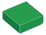Piastrella 1 x 1 in verde, numero pezzo LEGO 3070