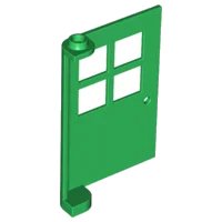 Door 1 x 4 x 5 with 4 Panes in grün, LEGO Teilenummer 3861
