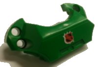 LEGO part Sports Hockey Chest Protector with NHL Logo on Green Background Pattern (Sticker) - Set 3544 44791pb07