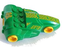 LEGO part Large Figure Torso KK with Rascus Pattern - Series 1 47477c01pb03
