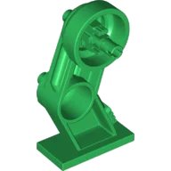 Large Figure Leg Right with Black Rotation Joint Pin en vert, numéro de pièce LEGO 70943