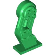 Large Figure Leg Left with Black Rotation Joint Pin en vert, numéro de pièce LEGO 70946