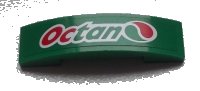 LEGO part Slope, Curved 4 x 1 x 2/3 Double with Octan Logo Pattern (Sticker) - Set 60025 93273pb026