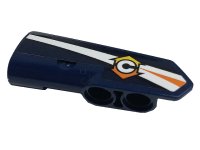 LEGO part Technic, Panel Fairing #22 Very Small Smooth, Side A with Orange and White Stripe, Letter C and Arrows Pattern (Sticker) - Set 42112 11947pb060