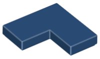 LEGO part Tile 2 x 2 Corner 14719