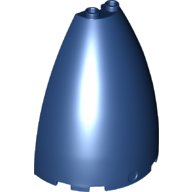 LEGO part Cone Half 6 x 3 x 6 (Elliptic Paraboloid) 18909
