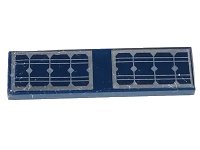 LEGO part Tile 1 x 4 with Solar Panels Pattern 2431pb0499