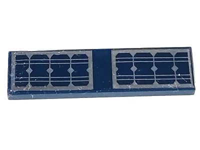 LEGO onderdeel Tile 1 x 4 with Solar Panels Pattern (2431pb0499)