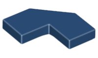 LEGO part Tile Special 2 x 2 Corner with Cut Corner - Facet 27263