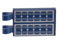 LEGO part Tile, Modified 2 x 3 with 2 Clips with Solar Panels Pattern 30350bpb105