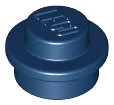 Piastra, Rotondo 1 x 1 in blu scuro, numero pezzo LEGO 4073