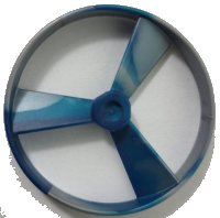 LEGO part Bionicle Rhotuka Spinner (Propeller / Rotor) with Marbled Pearl Light Gray Pattern 50899pb03