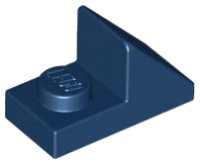 Slope 45 2 x 1 with 2/3 Cutout in dunkelblau, LEGO Teilenummer 92946