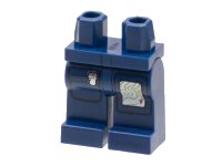 LEGO part Hips and Legs with Topographical Map and Zippered Pocket Pattern 970c00pb0126