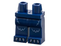 LEGO onderdeel Hips and Legs with Bright Light Blue Fur and Claws Pattern 970c00pb1712