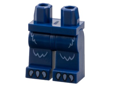 LEGO onderdeel Hips and Legs with Bright Light Blue Fur and Claws Pattern (970c00pb1712)
