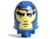 LEGO onderdeel Large Figure Head with Jayko, Sir Pattern - Series 2 bb0153pb10