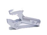 LEGO onderdeel Bar   1L with Clip Mechanical Claw - Rounded Edges 48729a