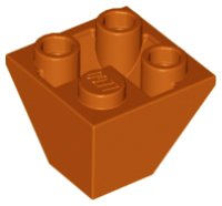 Slope Inverted 45° 2 x 2 Double Convex, LEGO Teilenummer 3676