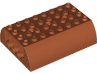 LEGO part Slope, Curved 6 x 8 x 2 Double 45411
