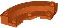 LEGO part Brick Round Corner 5 x 5 Macaroni with 1/3 Inner Side 5532