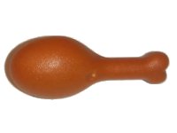 LEGO onderdeel Turkey Drumstick, 23mm with Round Opening on Back 88432