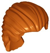 LEGO part Minifigure, Hair Swept Back with Short Ponytail 95226