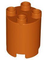 LEGO onderdeel Duplo, Brick Round 2 x 2 x 2 98225