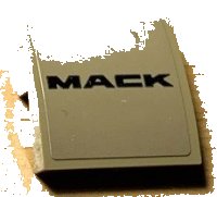 LEGO part Schräge, Gebogen 2 x 2 x 2/3 mit 'MACK' Muster (Aufkleber) - Set 42078 15068pb296